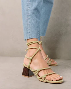 Goldie - Sandalias Verdes De Piel