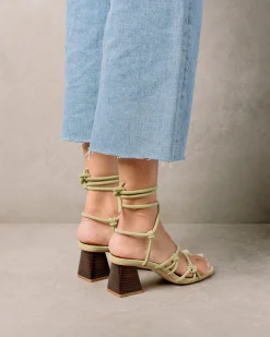 Goldie - Sandalias Verdes De Piel