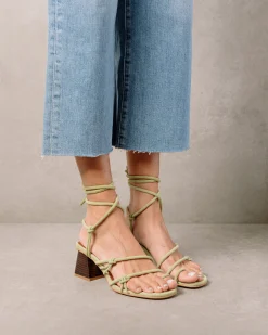 Goldie - Sandalias Verdes De Piel