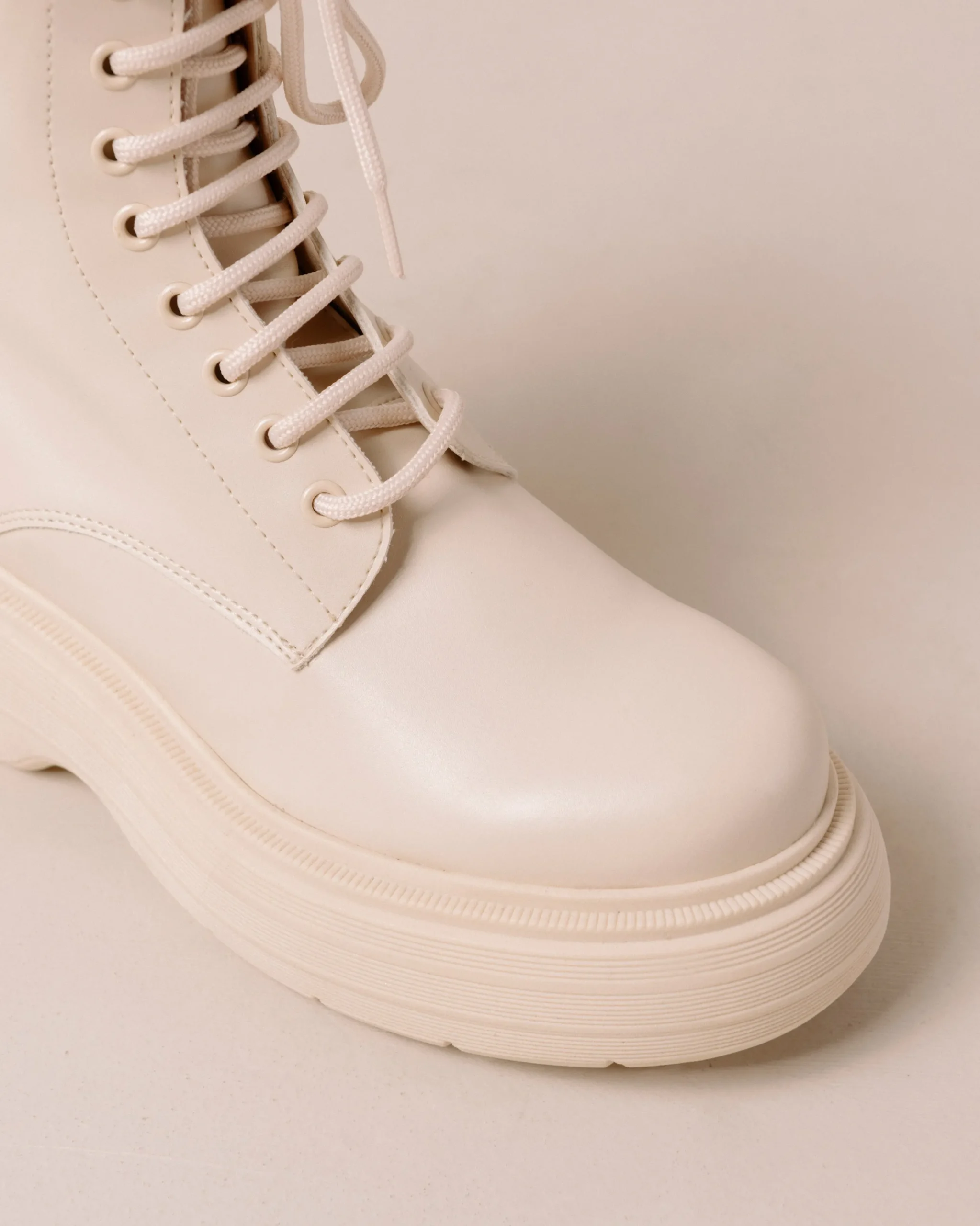 Gouache - Botas De Piel Vegana Blancas
