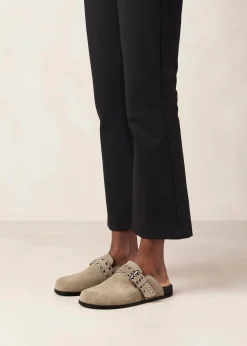 Halia Zuecos De Cuero Beige