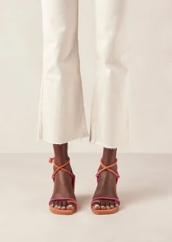 Harllow Sandalias De Cuero Negro