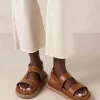 Harper - Sandalias Negras De Piel