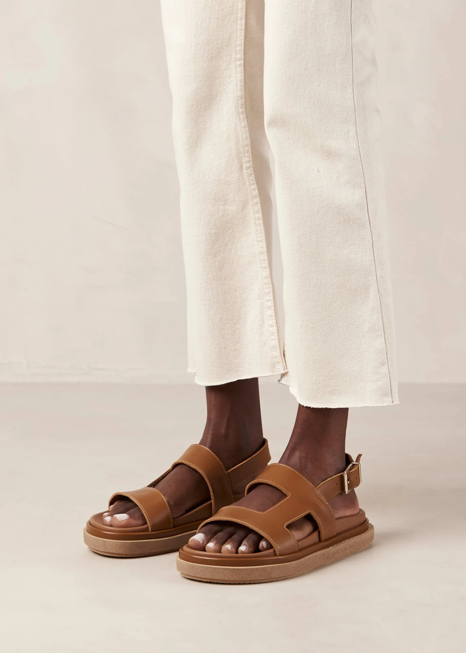 Harper - Sandalias Negras De Piel