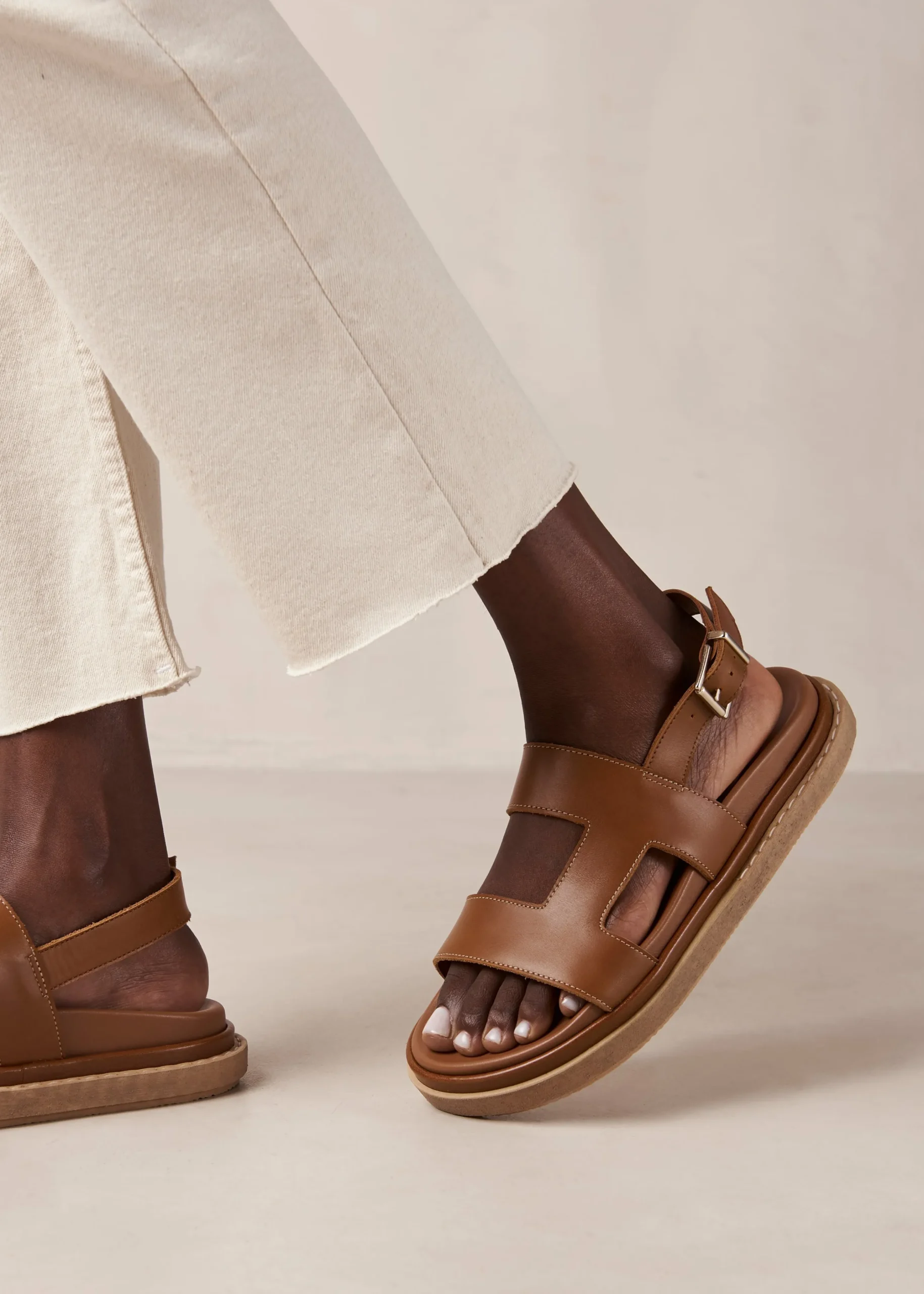 Harper - Sandalias Negras De Piel