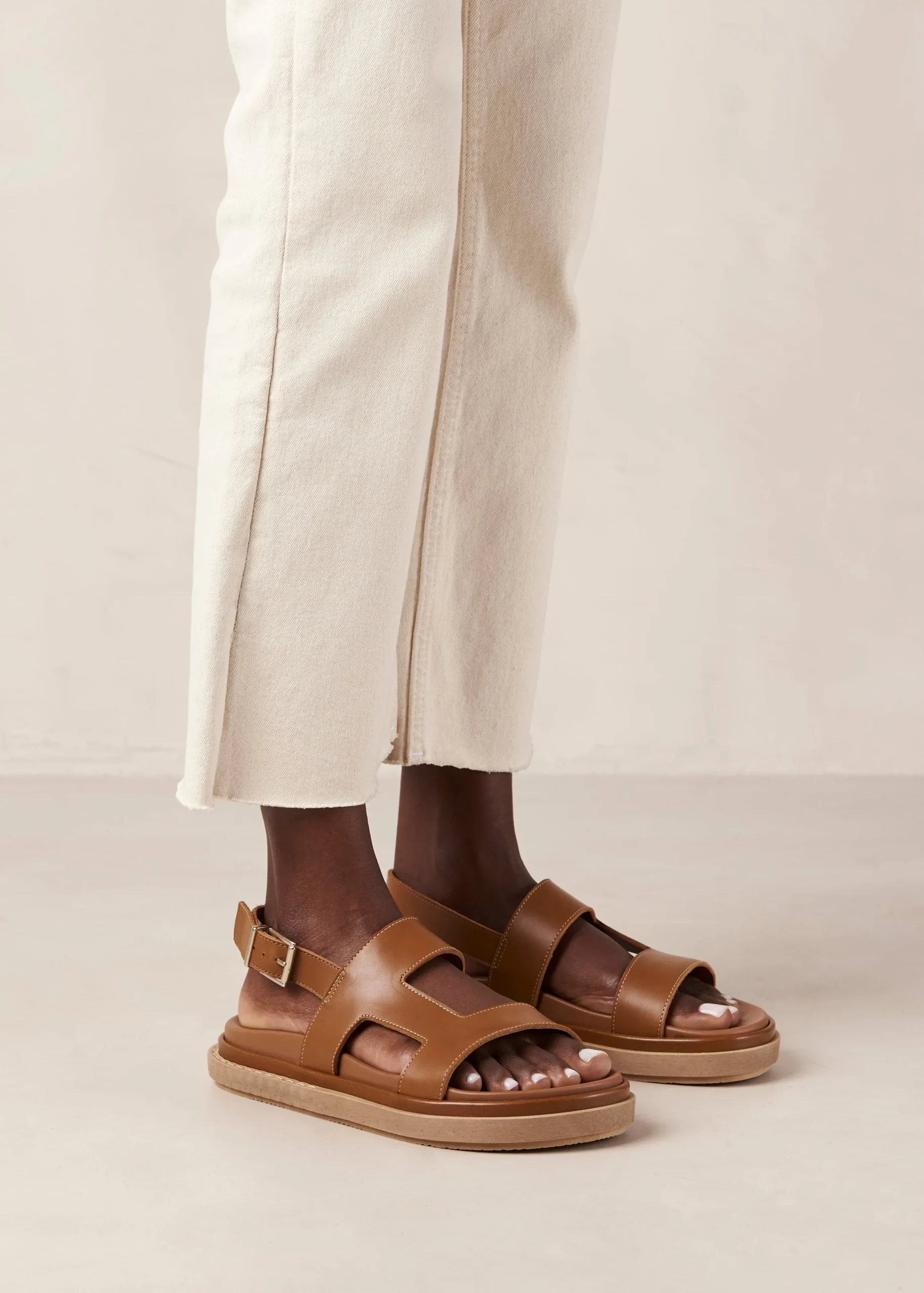 Harper - Sandalias Negras De Piel