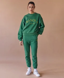 Iconic - Pantalón De Chándal Verde Oscuro