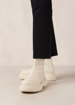Ink - Botas Blancas De Piel Vegana