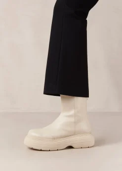 Ink - Botas Blancas De Piel Vegana