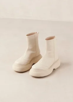 Ink - Botas Blancas De Piel Vegana