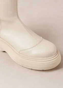 Ink - Botas Blancas De Piel Vegana
