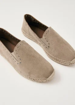 Ione Ante Beige Zapatos De Cuña De Alpargata