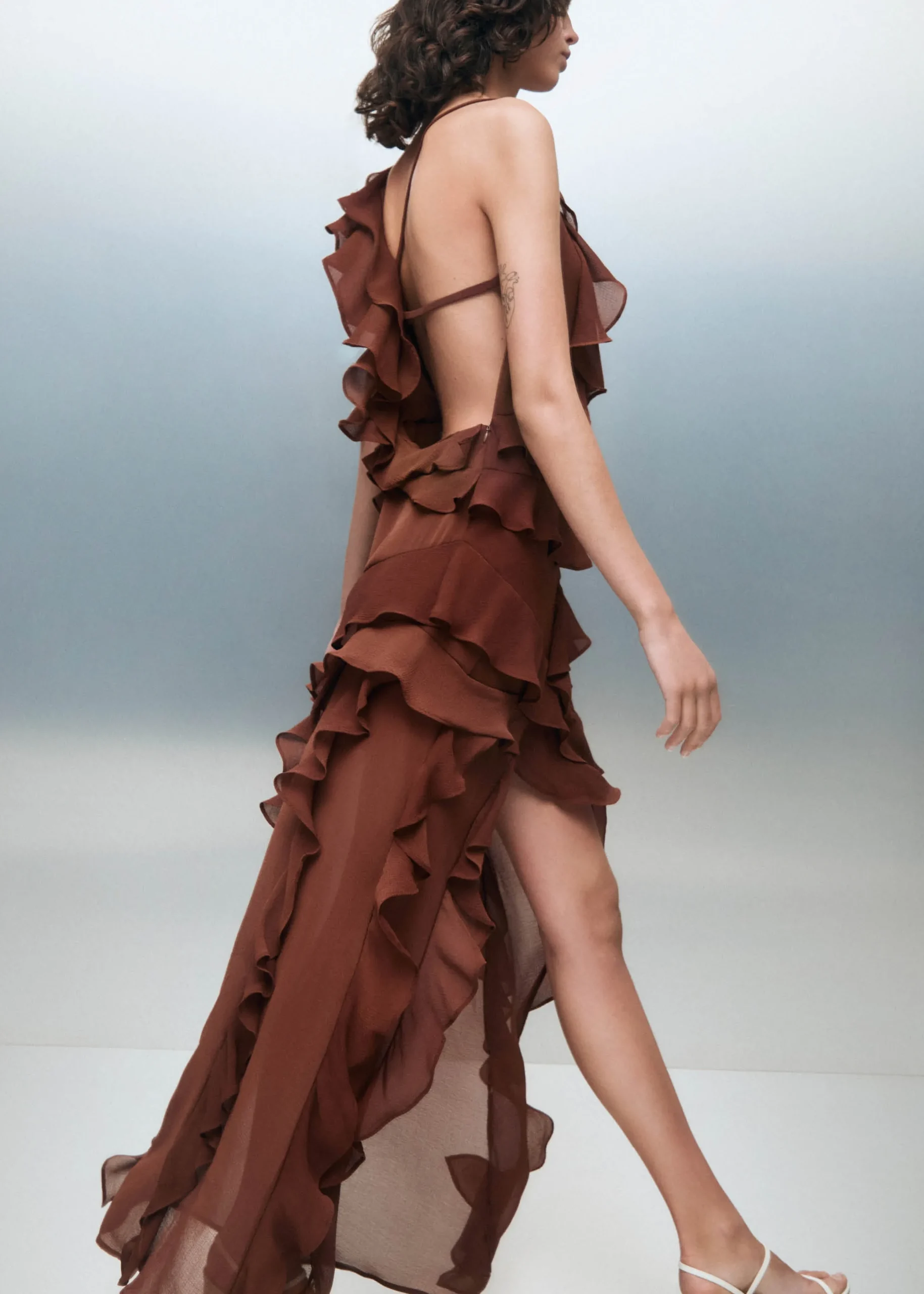 Isabelle Vestido Maxi Marrón