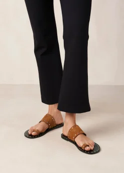 Jakara Sandalias De Cuero Color Crema