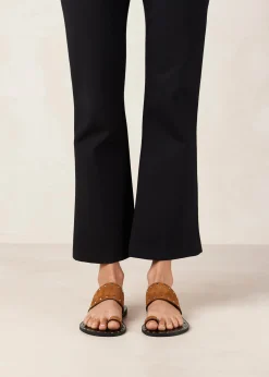Jakara Sandalias De Cuero Color Crema
