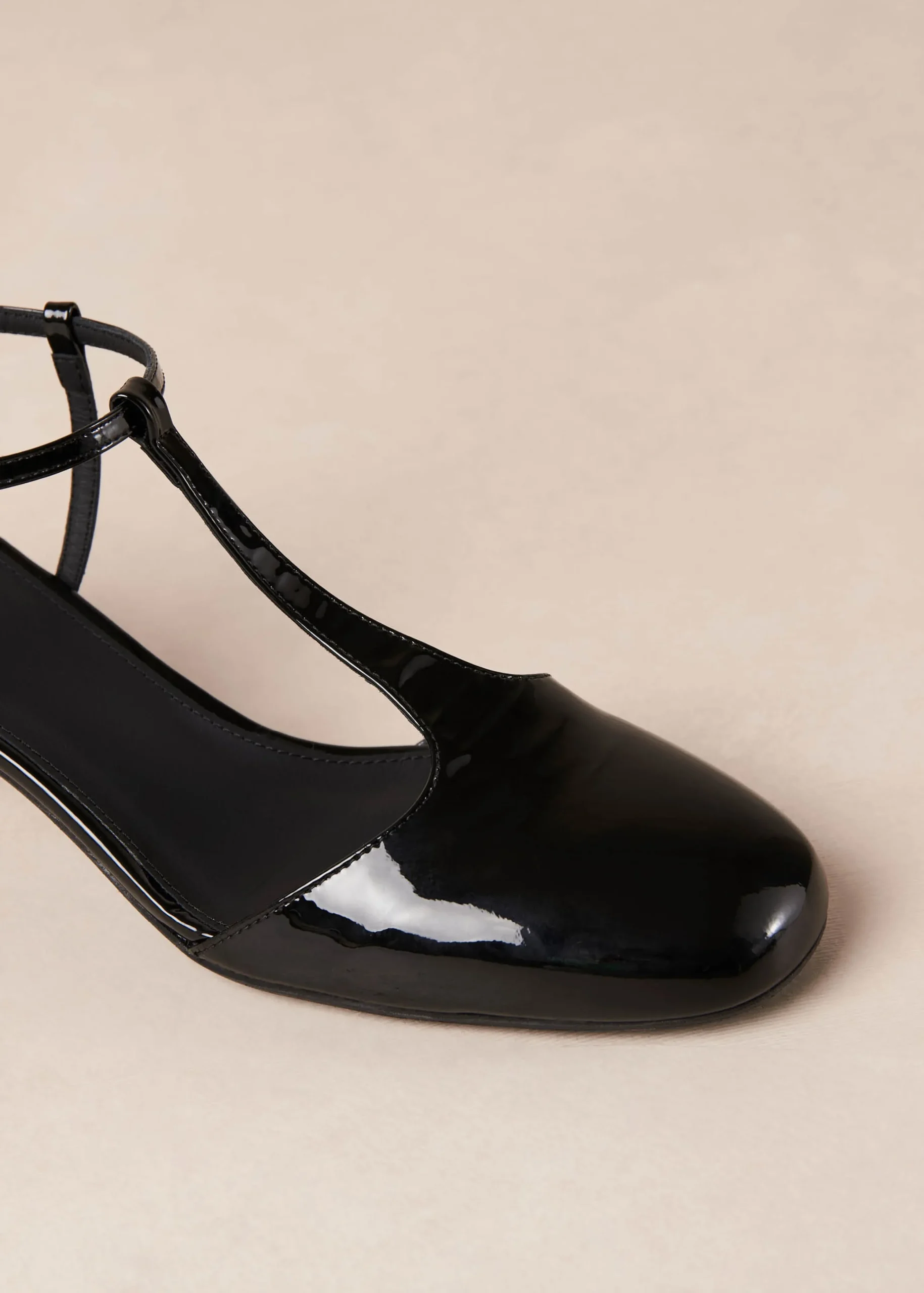 Jayne Onix Tacones De Cuero Negros