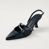 Joelle Onix Tacones De Cuero Negro