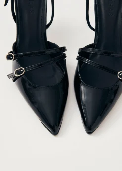 Joelle Onix Tacones De Cuero Negro