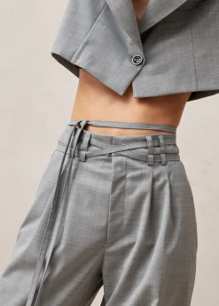 Kathy - Pantalones De Lana Grises