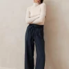 Kathy Pantalones De Espiga Azul Marino