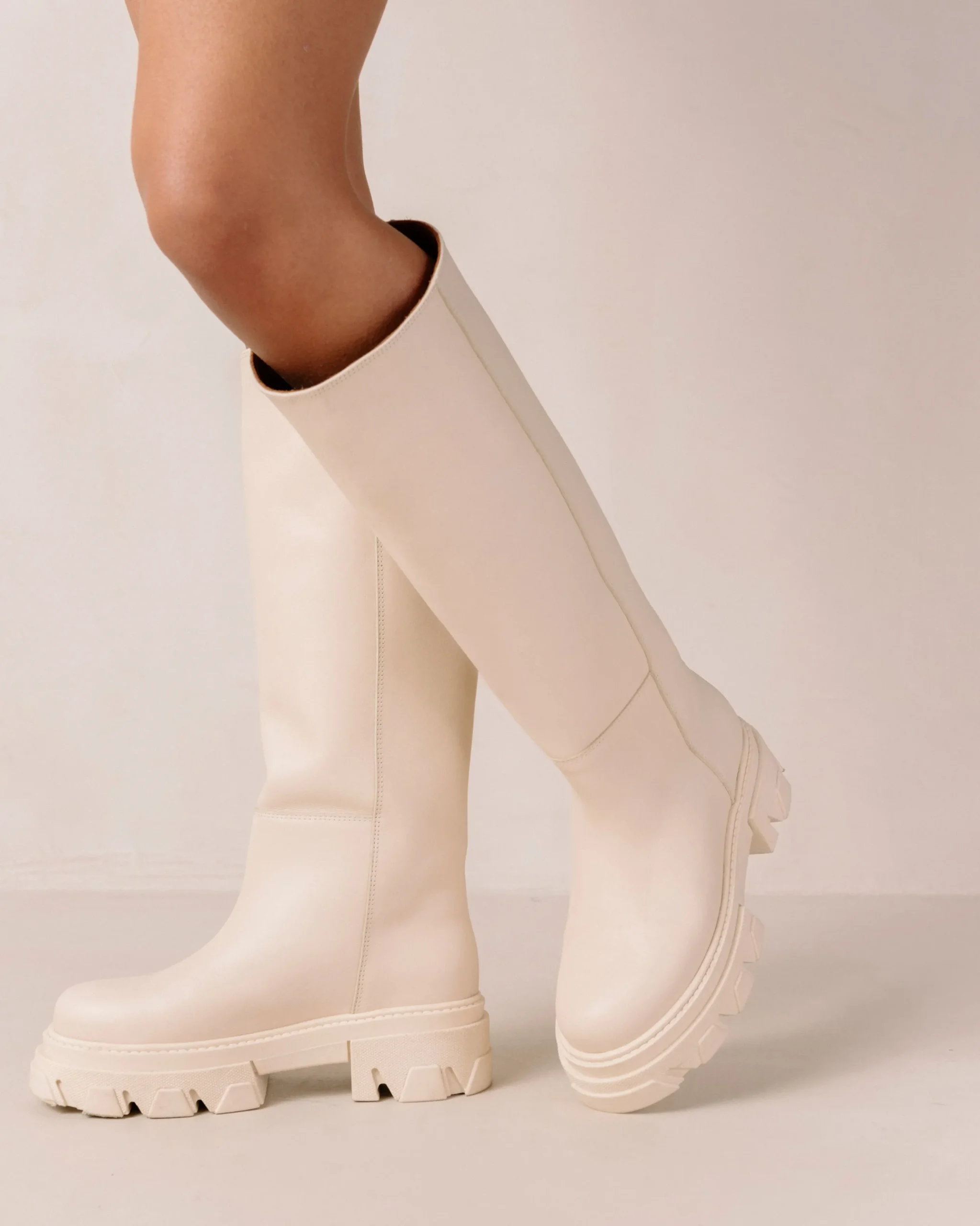 Katiuska - Botas Blancas De Piel