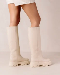 Katiuska - Botas Blancas De Piel