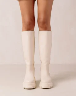 Katiuska - Botas Blancas De Piel