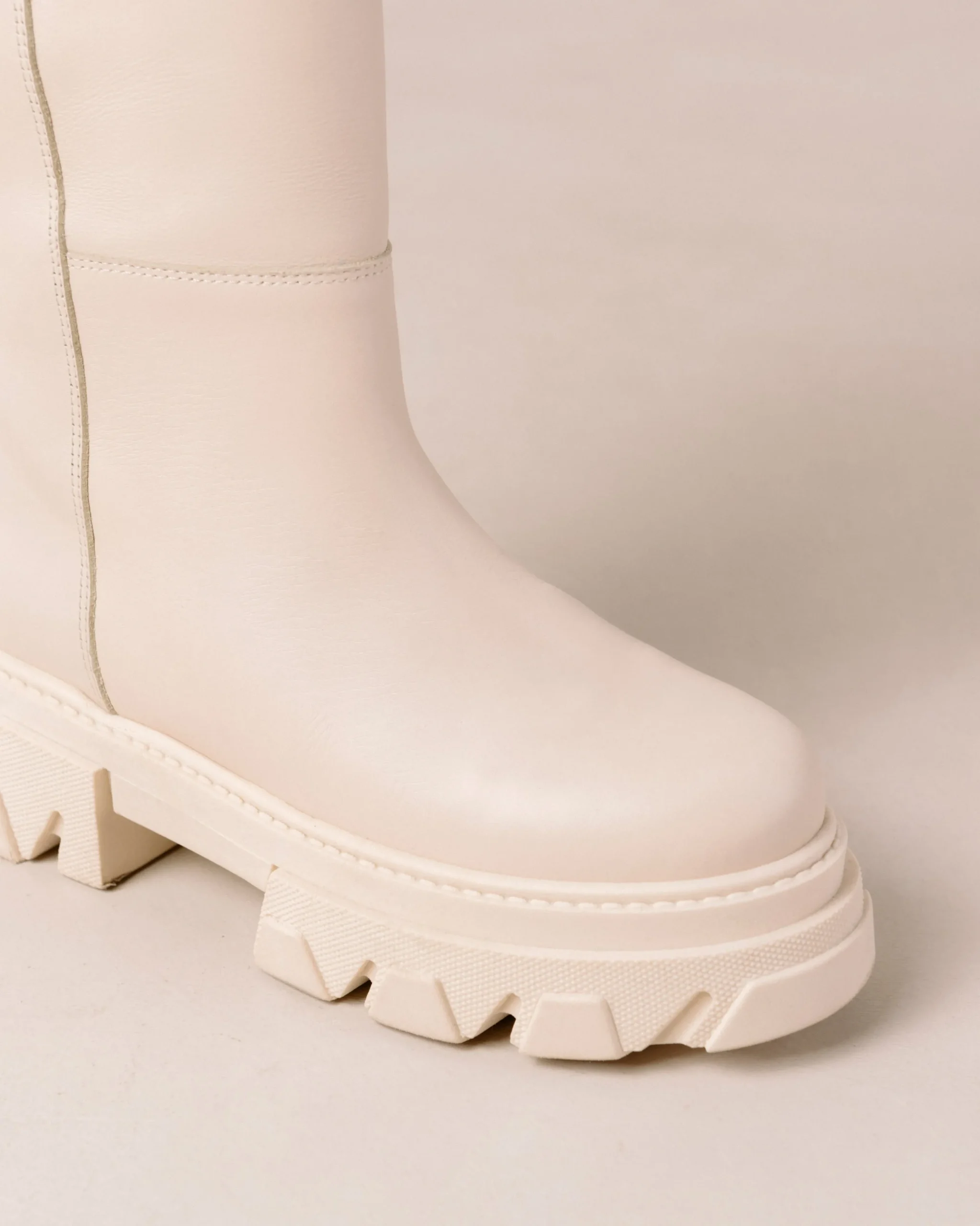 Katiuska - Botas Blancas De Piel