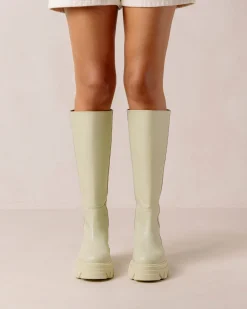 Katiuska - Botas Verde Claro De Piel