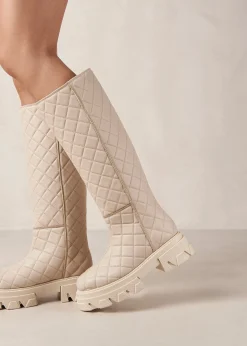 Katiuska Goal Digger - Botas Blancas De Piel
