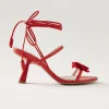 Kendra Bloom Sandalias De Cuero Rojo