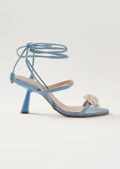 Kendra Bloom Sandalias En Denim Azul