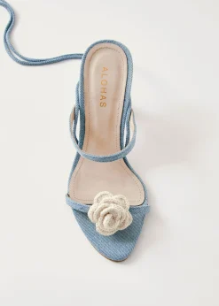 Kendra Bloom Sandalias En Denim Azul