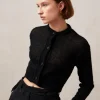 Kine - Cárdigan Negro De Mohair