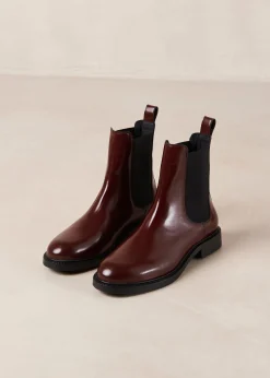 Lanz - Botines Chelsea Burdeos