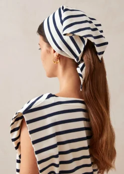 Laurent Camiseta A Rayas Azul Marino Y Crema