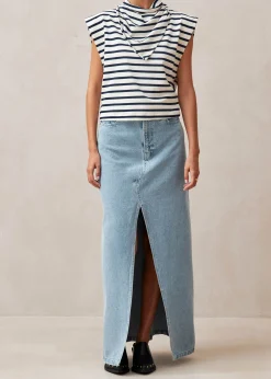 Laurent Camiseta A Rayas Azul Marino Y Crema