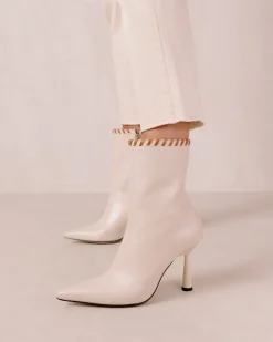 Leo - Botas Blancas De Piel