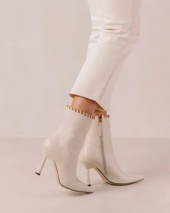 Leo - Botas Blancas De Piel