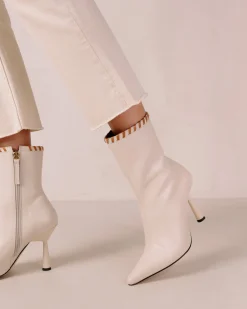Leo - Botas Blancas De Piel