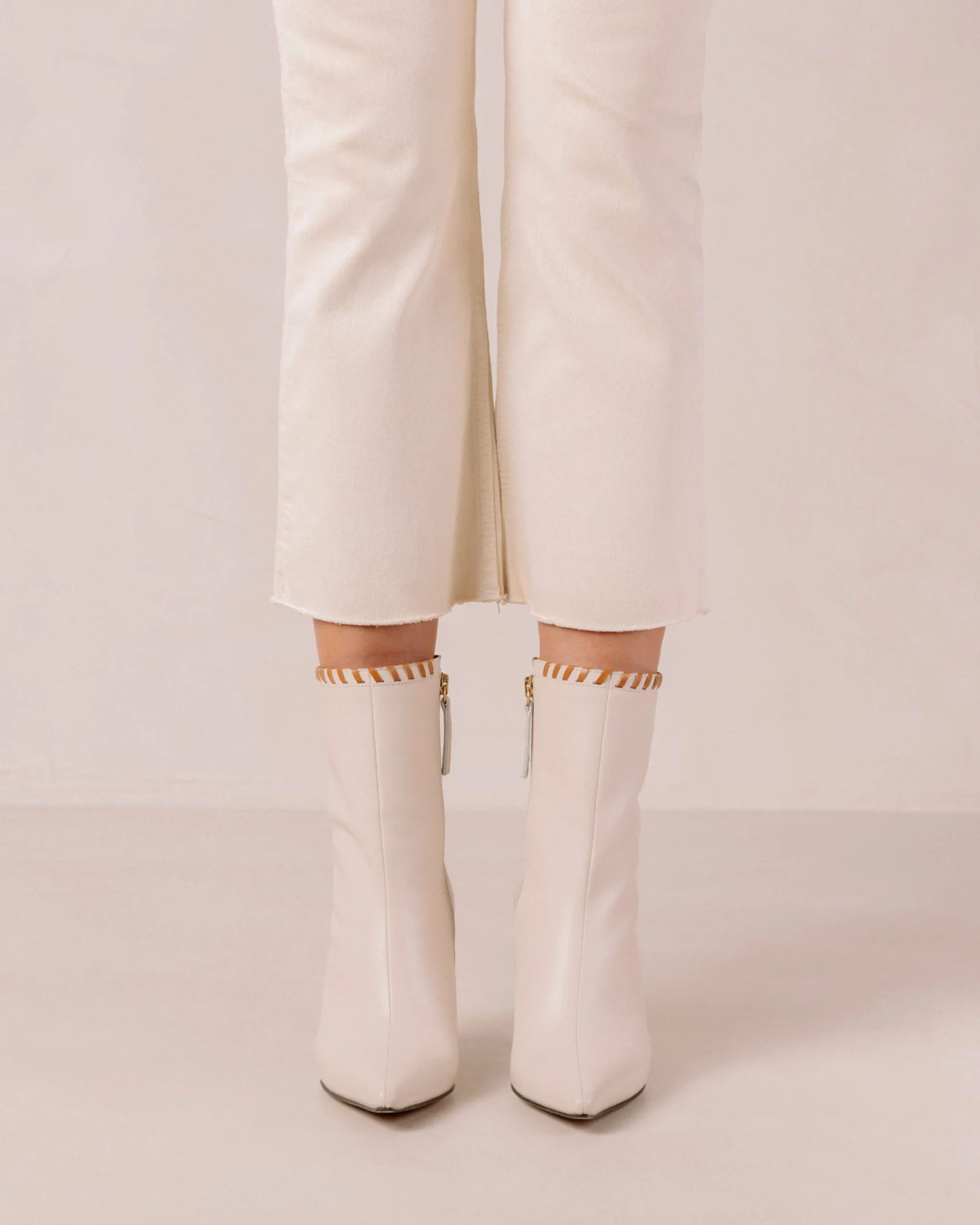 Leo - Botas Blancas De Piel