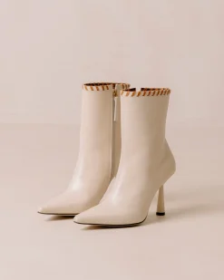 Leo - Botas Blancas De Piel