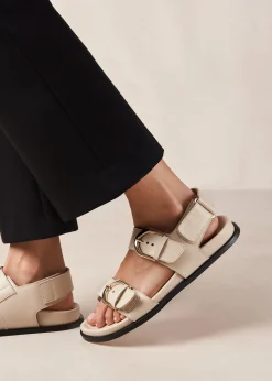 Leone - Sandalias Negras De Piel