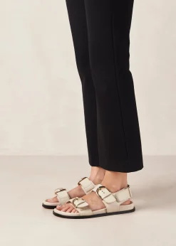 Leone - Sandalias Negras De Piel