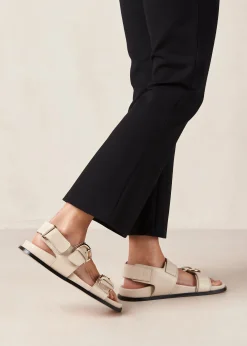 Leone - Sandalias Negras De Piel