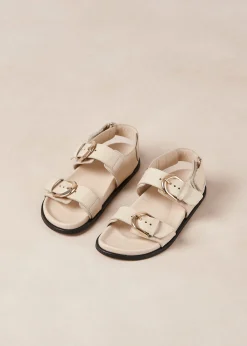 Leone - Sandalias Negras De Piel