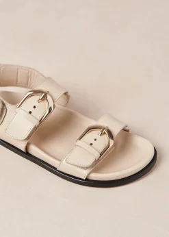 Leone - Sandalias Negras De Piel