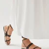 Leone Alli - Sandalias De Doble Tira En Crema