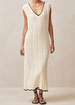 Lia Vestido Maxi En Ecru