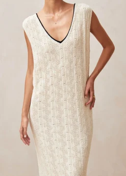 Lia Vestido Maxi En Ecru